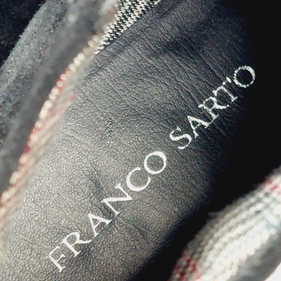 Franco Sarto L Rent Black Woman's Suede Leather Side Zip Ankle Boots I120 - Picture 8 of 12